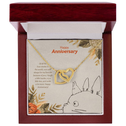 Totoro Anniversary Edition My Favorite Story Of Us - Interlocking Hearts Necklace