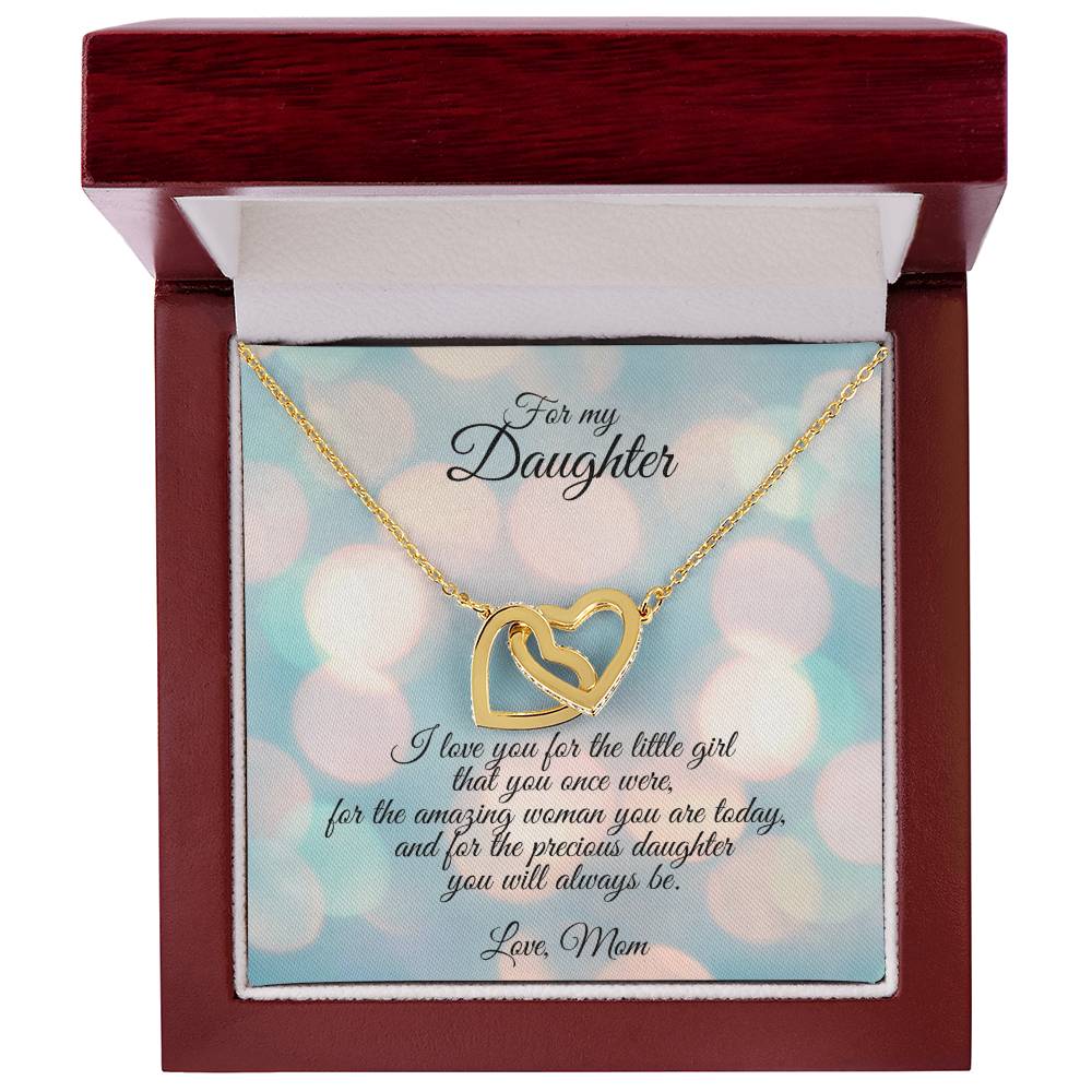 Connected Hearts Necklace Interlocking Hearts Necklace