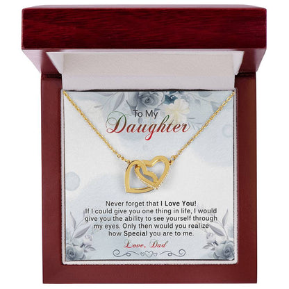 A Meaningful Gift For Daughter From Dad Interlocking Hearts Necklace
