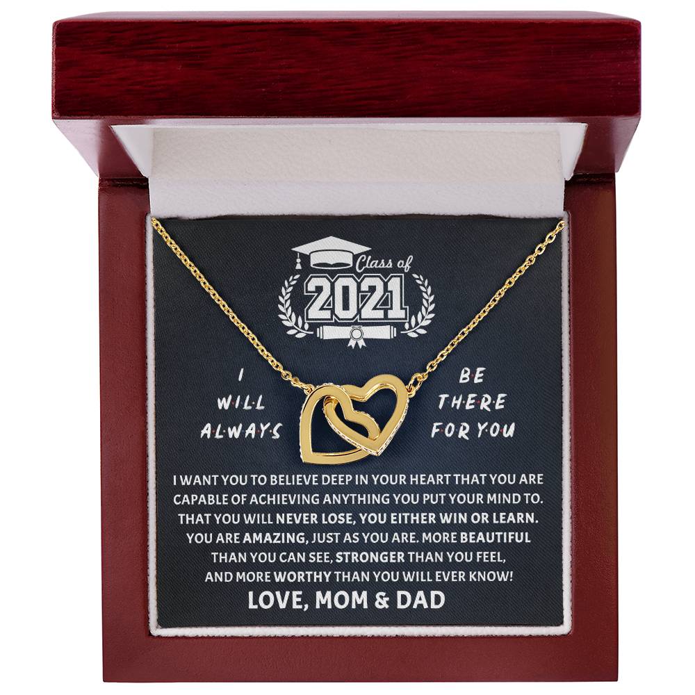 Be There For You Interlocking Hearts Necklace