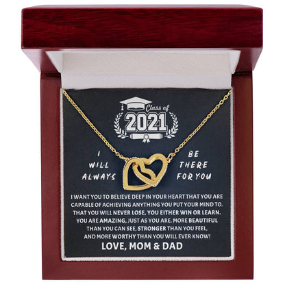 Be There For You Interlocking Hearts Necklace