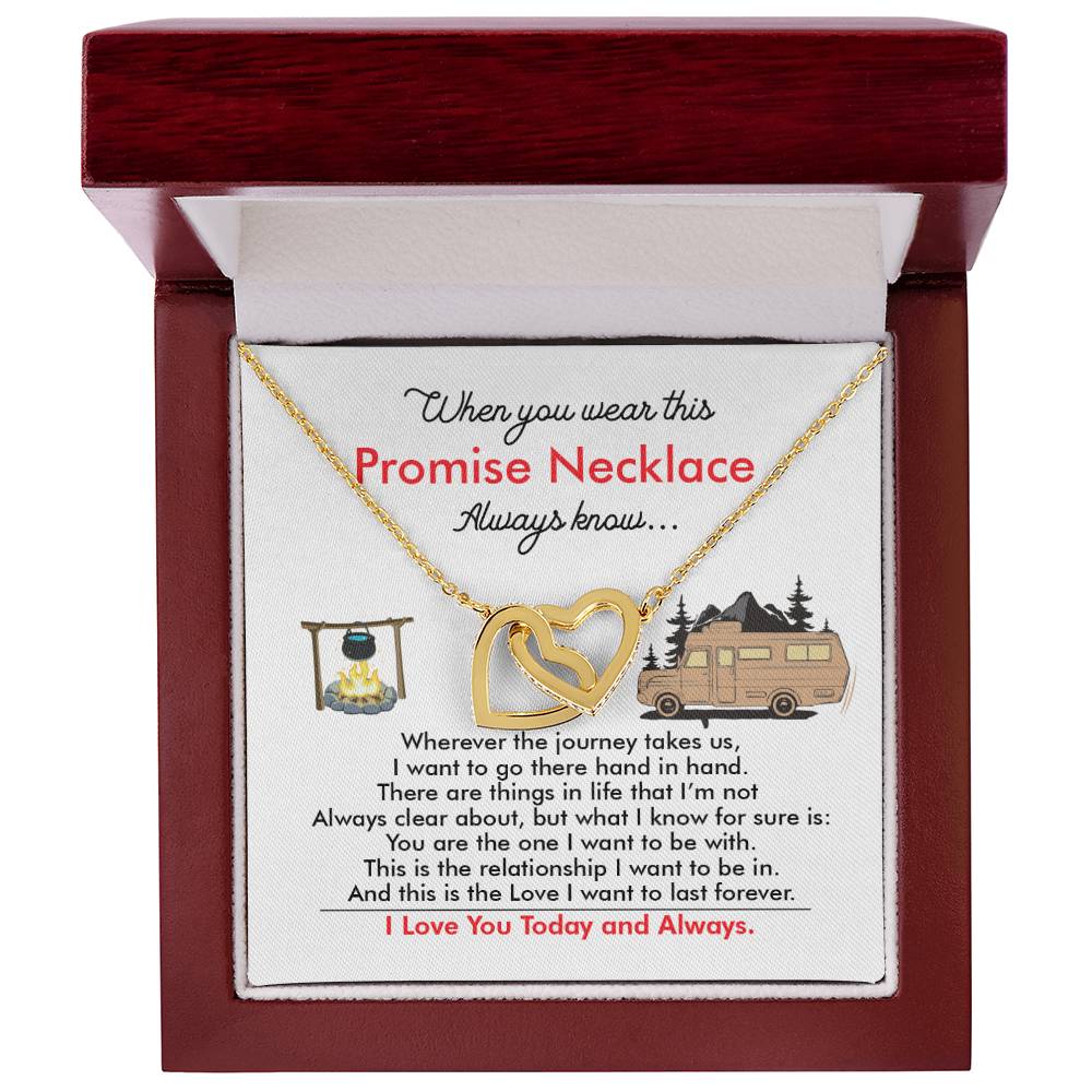 Camping Girl - Interlocking Heart Necklace Interlocking Hearts Necklace