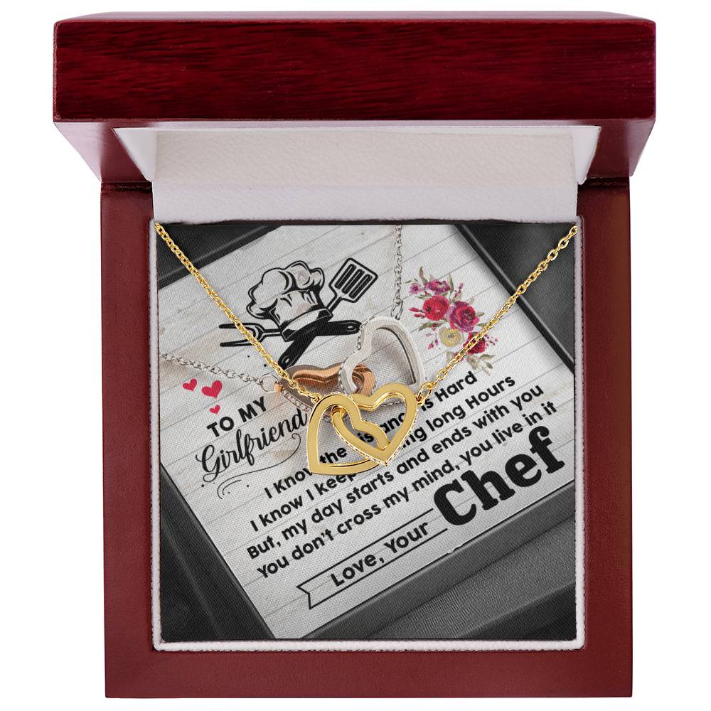 Chef'S Girlfriend-Interlocking Heart Necklace Interlocking Hearts Necklace