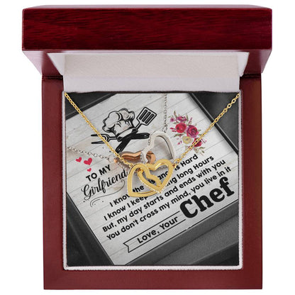 Chef'S Girlfriend-Interlocking Heart Necklace Interlocking Hearts Necklace