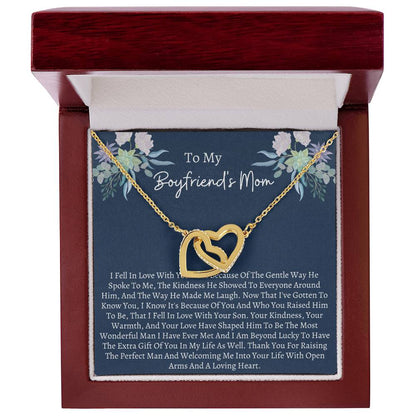 Boyfriend Mom Interlocking Necklace Interlocking Hearts Necklace