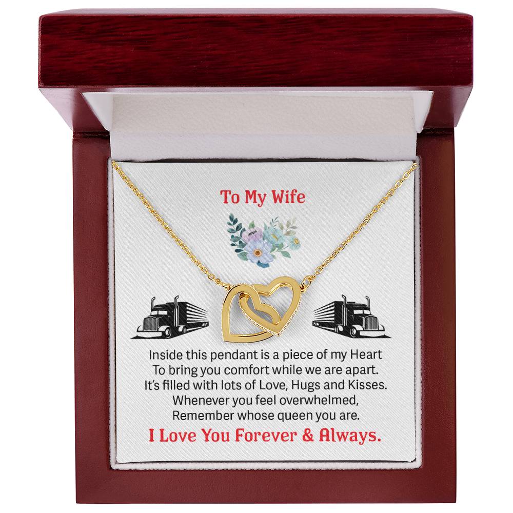 Trucker'S Wife - Interlocking Heart Necklace Interlocking Hearts Necklace