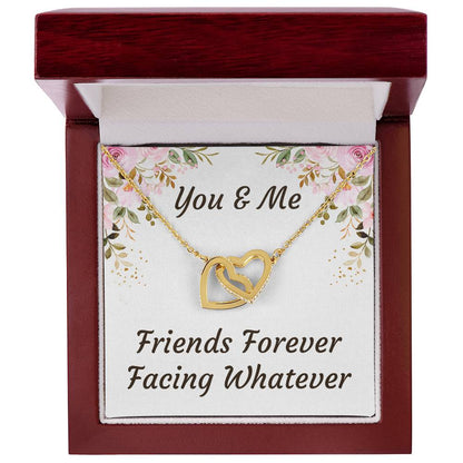 Best Friend Forever In My Heart Necklace - Best Friend Gift Bff Gift Best Friend Graduation Interlocking Hearts Necklace
