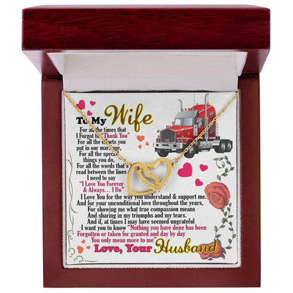 Trucker'S Wife - Interlocking Heart Necklace Interlocking Hearts Necklace