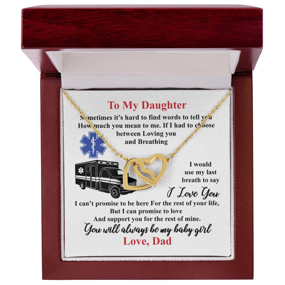 Gift For Daughter - Interlocking Heart Necklace Interlocking Hearts Necklace