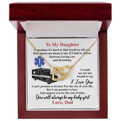 Gift For Daughter - Interlocking Heart Necklace Interlocking Hearts Necklace