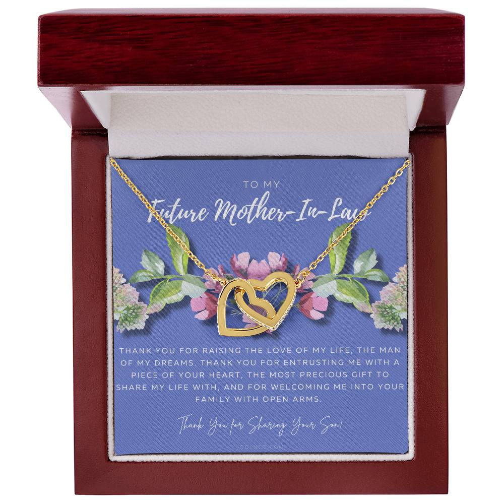 Future Mother In Law Gift Mom In Law Jewelry Mother'S Day Gift For Mother-In-Law Gift For Mother In Law Mother-In-Law Necklace Interlocking Hearts Necklace