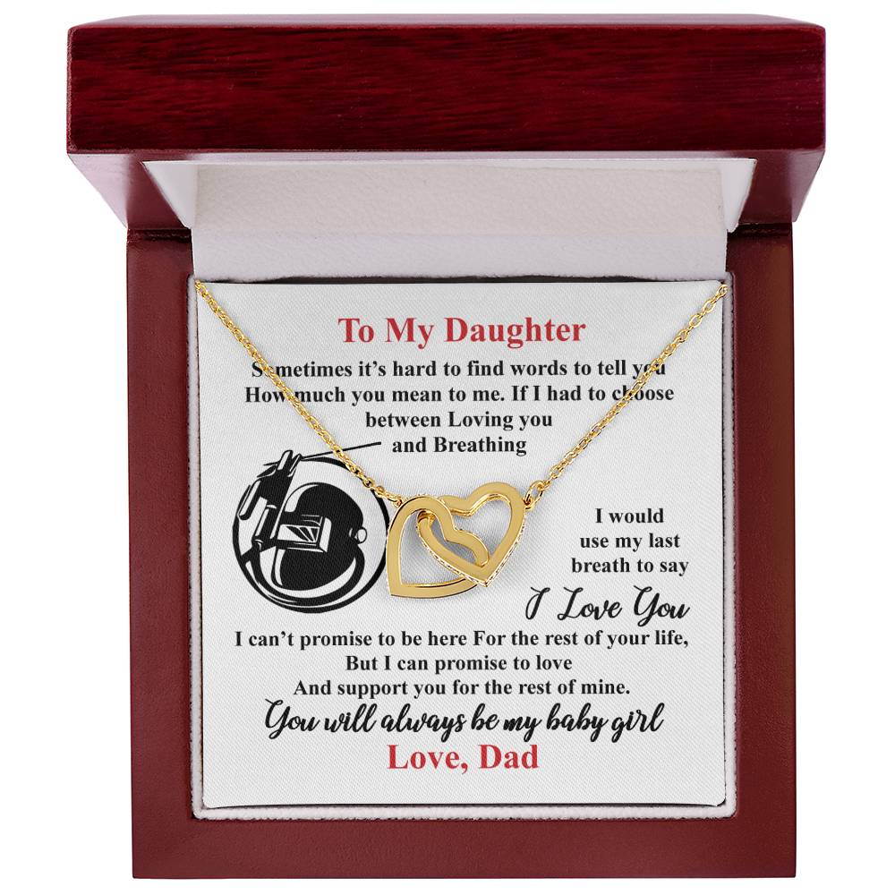 Welder'S Daughter - Interlocking Heart Necklace Interlocking Hearts Necklace