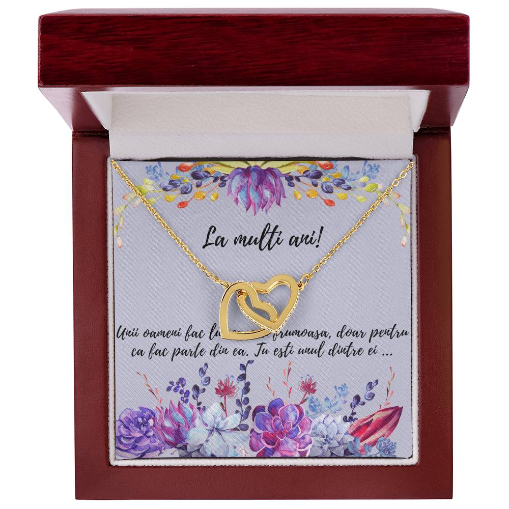 Unii Oameni Fac Lumea Mai Frumoas? Doar Pentru C? Fac Parte Din Ea! Interlocking Hearts Necklace