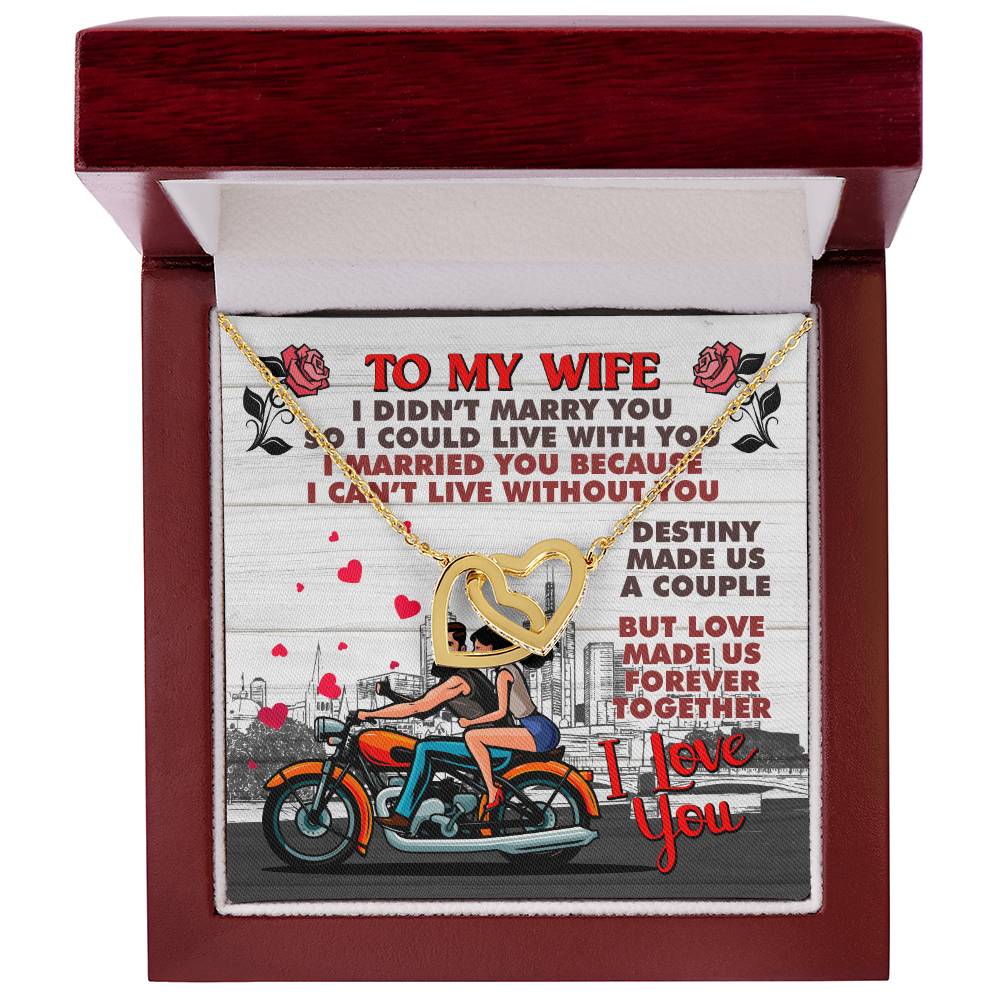 Biker'S Wife - Interlocking Heart Necklace Interlocking Hearts Necklace