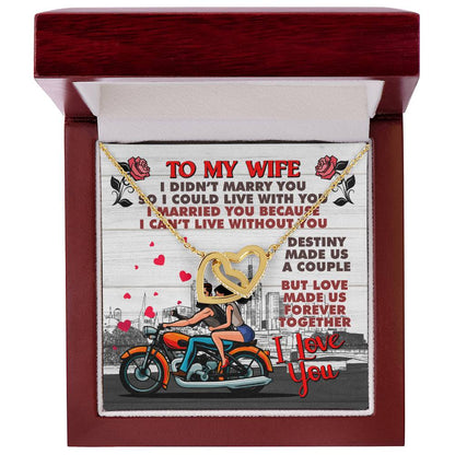 Biker'S Wife - Interlocking Heart Necklace Interlocking Hearts Necklace