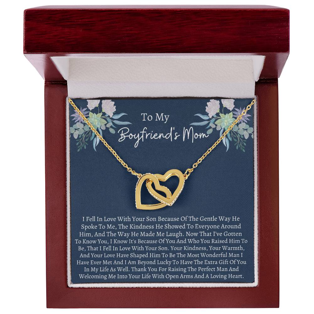 Boyfriend Mom Interlocking Interlocking Hearts Necklace