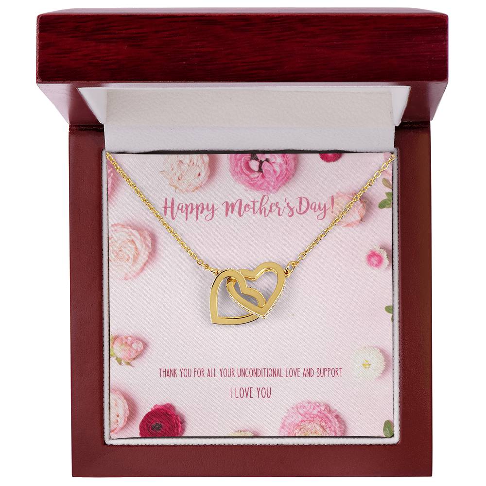 Best Mother'S Day Gift Ever! Interlocking Hearts Necklace For Mom
