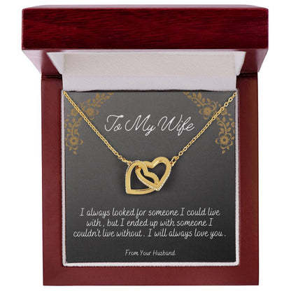 Can'T Live Without You Interlocking Hearts Necklace