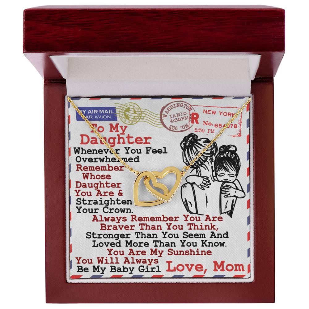 Gift For Daughter - Interlocking Heart Necklace Interlocking Hearts Necklace