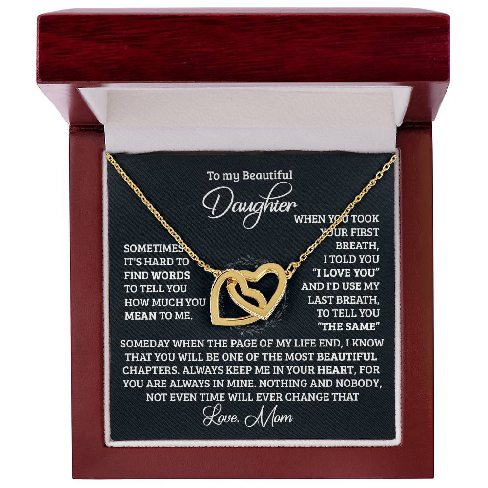 Your First Breath Interlocking Hearts Necklace