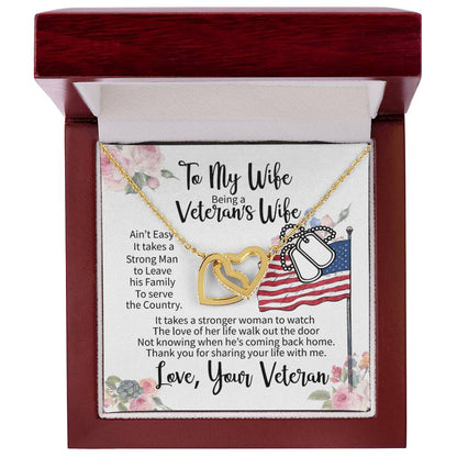 Veteran'S Wife - Interlocking Heart Necklace Interlocking Hearts Necklace
