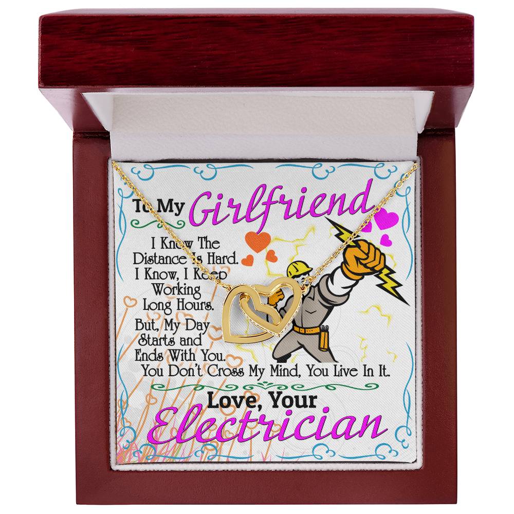 Electrician'S Girlfriend - Interlocking Heart Necklace Interlocking Hearts Necklace