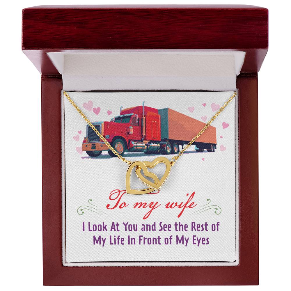 Trucker'S Wife - Interlocking Heart Necklace Interlocking Hearts Necklace