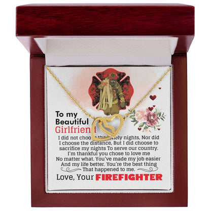 Firefighter'S Girlfriend - Interlocking Heart Necklace Interlocking Hearts Necklace
