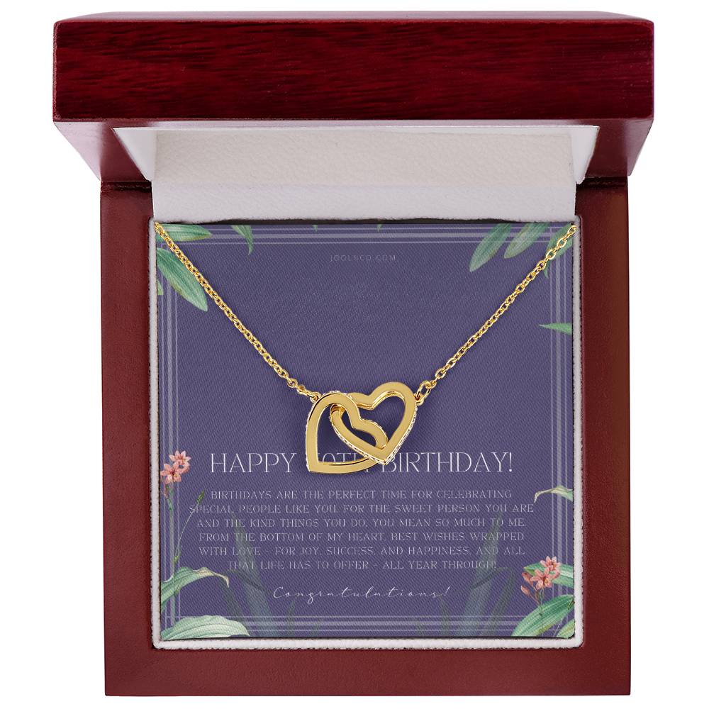 30Th Birthday Gifts For Women Necklace For Her 3 Decade Jewelry 30 Years Old 30Th Birthday Gift Necklace Jewelry Gift For Her Interlocking Hearts Necklace