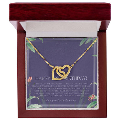 30Th Birthday Gifts For Women Necklace For Her 3 Decade Jewelry 30 Years Old 30Th Birthday Gift Necklace Jewelry Gift For Her Interlocking Hearts Necklace