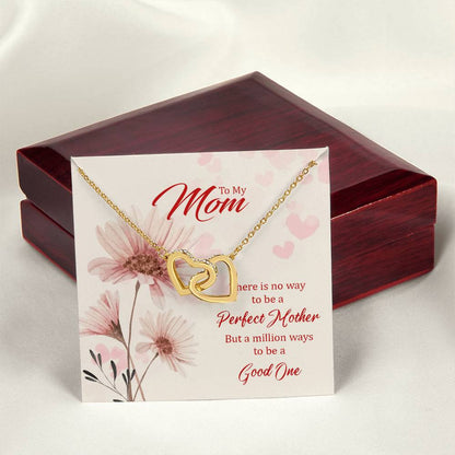 Gift For Mom - Perfect Mother - The Interlocking Heart Necklace Interlocking Hearts Necklace