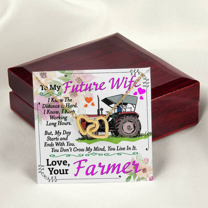 Farmer'S Future Wife - Interlocking Heart Necklace Interlocking Hearts Necklace