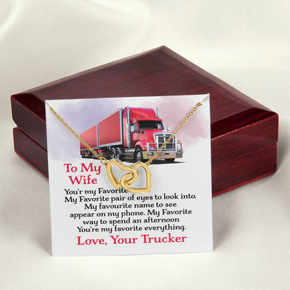 Trucker'S Wife - Interlocking Heart Necklace Interlocking Hearts Necklace