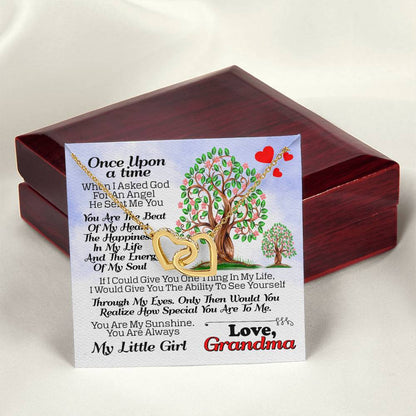 Gift For Granddaughter - Interlocking Heart Necklace Interlocking Hearts Necklace