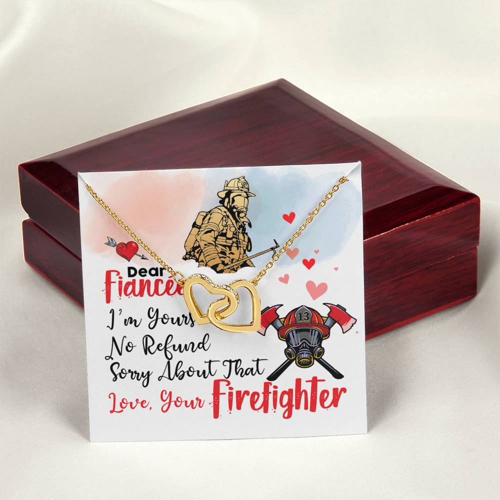 Firefighter'S Fiancée - Interlocking Heart Necklace Interlocking Hearts Necklace