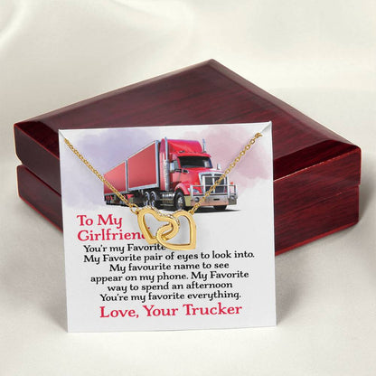 Trucker'S Girlfriend - Interlocking Heart Necklace Interlocking Hearts Necklace