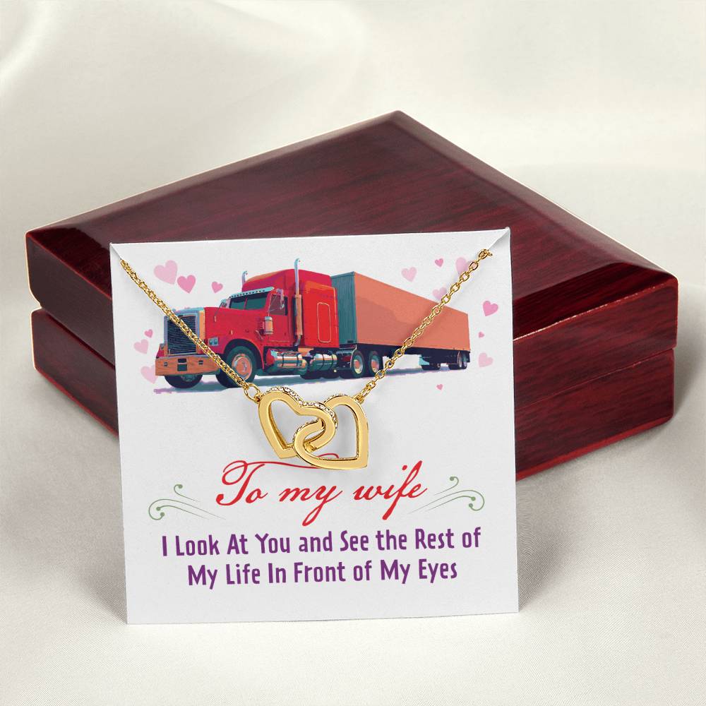 Trucker'S Wife - Interlocking Heart Necklace Interlocking Hearts Necklace