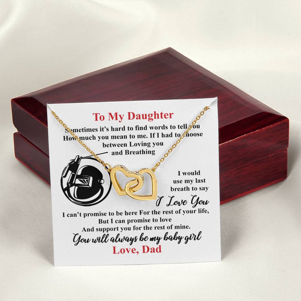 Welder'S Daughter - Interlocking Heart Necklace Interlocking Hearts Necklace