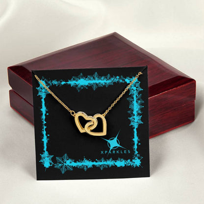 Xparkles Interlocking Hearts Necklace