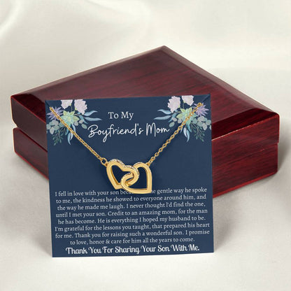 Gift For Boyfriend'S Mom Interlocking Interlocking Hearts Necklace