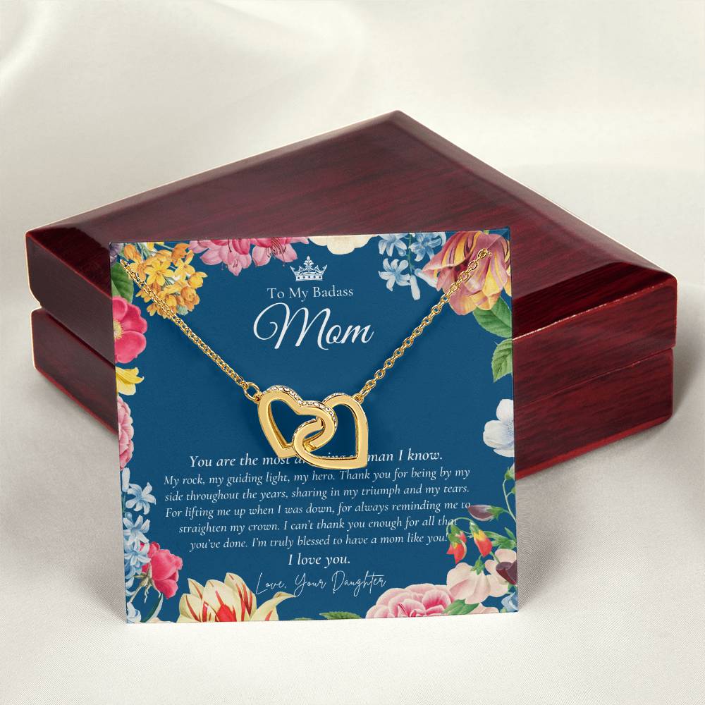 Daughter Gift To My Daughter Necklace From Mom To My Daughter Necklace Gift For Daughter From Mom Daughter’S Birthday Gift Interlocking Hearts Necklace