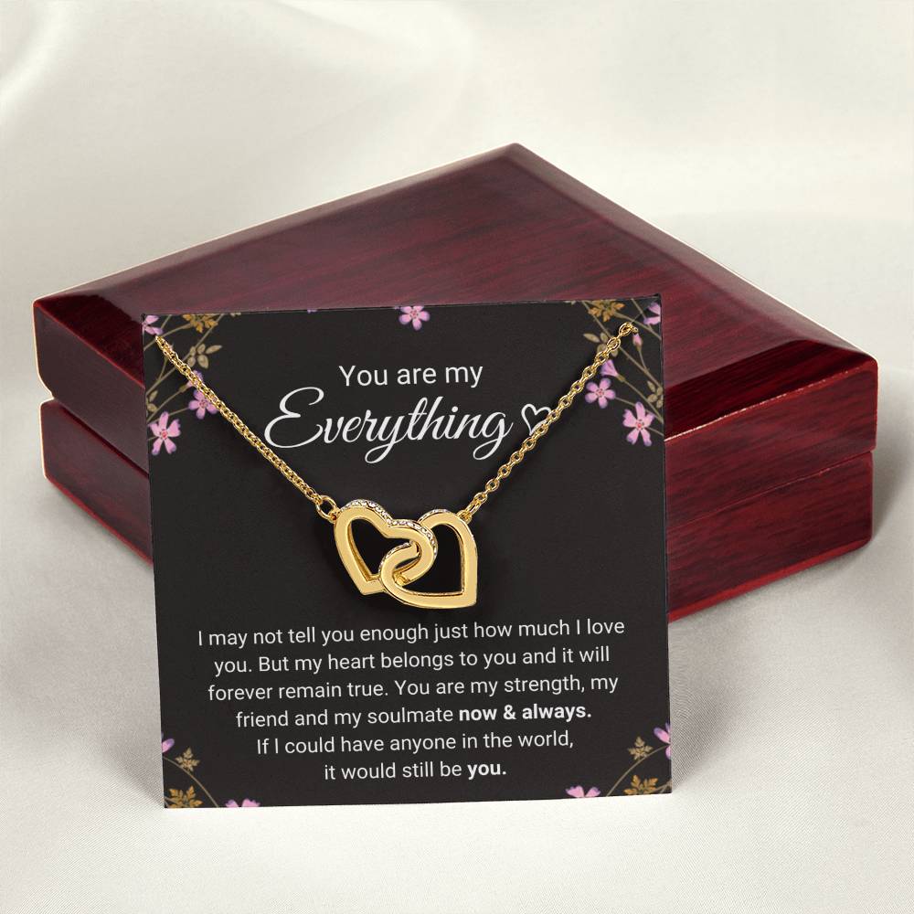 Connected By Hearts - Necklace Interlocking Hearts Necklace