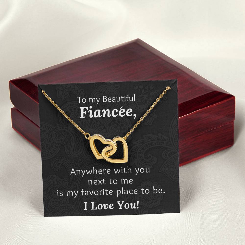 Fiancee With You Next To Me - Necklace Interlocking Hearts Necklace