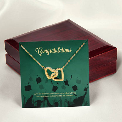 Aim For The Best - Interlocking Hearts Necklace