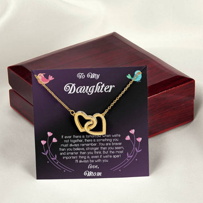 Gift For Daughter Interlocking Hearts Necklace