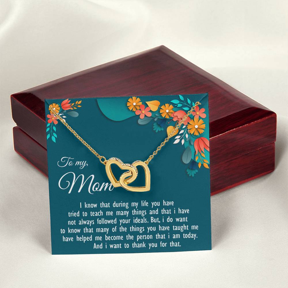 Two Hearts Never-Ending Love Necklace Interlocking Hearts Necklace