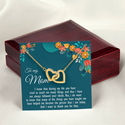 Two Hearts Never-Ending Love Necklace Interlocking Hearts Necklace