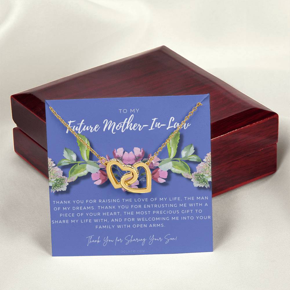 Future Mother In Law Gift Mom In Law Jewelry Mother'S Day Gift For Mother-In-Law Gift For Mother In Law Mother-In-Law Necklace Interlocking Hearts Necklace