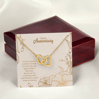 Anniversary Edition A Perfect Marriage - Interlocking Hearts Necklace