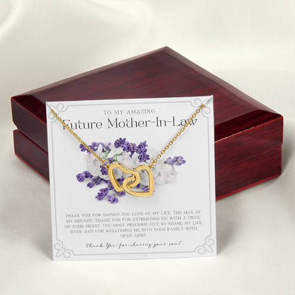 Future Mother In Law Gift Mom In Law Jewelry Mother'S Day Gift For Mother-In-Law Gift For Mother In Law Mother-In-Law Necklace Interlocking Hearts Necklace